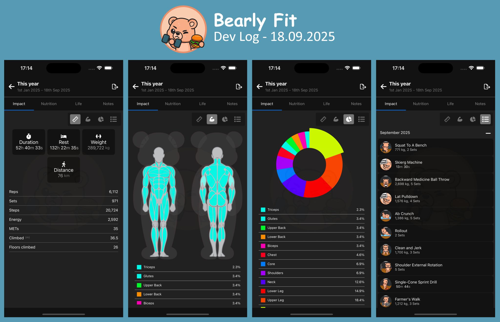 Activity section UI improvements